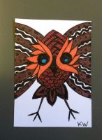 Owl on verge of catching prey